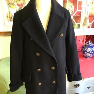 FRENCH CONNECTION WOOL PEA COAT SIZE 12